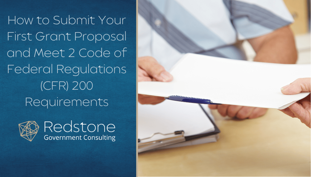 How to Submit Your First Grant Proposal and Meet 2 Code of Federal